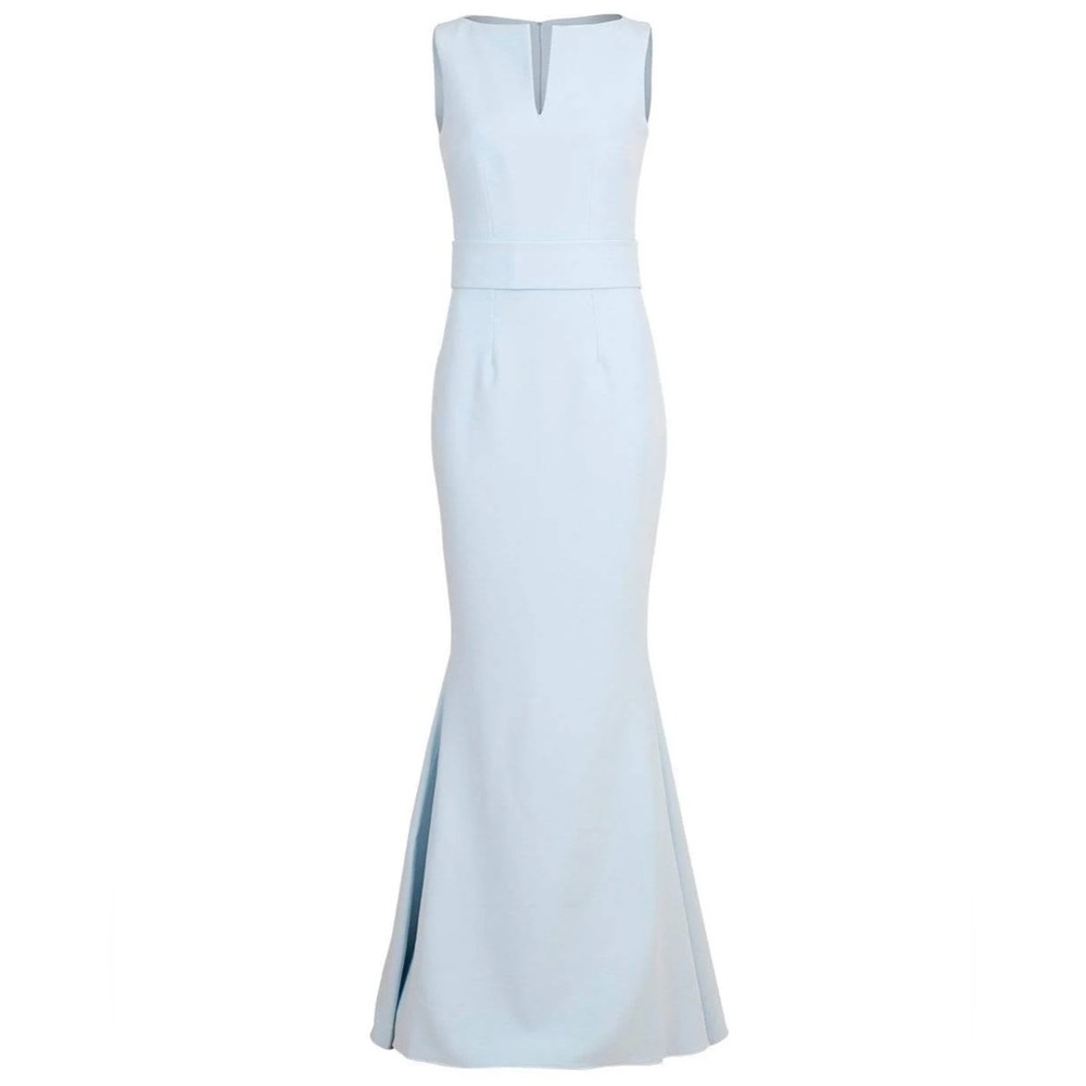 Safiyaa Escalt wedding Gown - Heavy Crepe sleeveless v-neck gown
